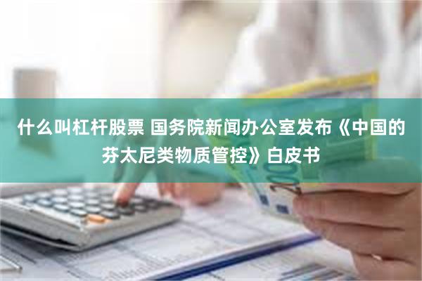 什么叫杠杆股票 国务院新闻办公室发布《中国的芬太尼类物质管控》白皮书