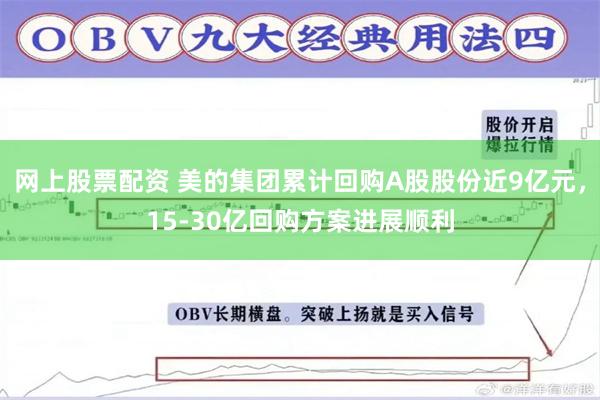 网上股票配资 美的集团累计回购A股股份近9亿元，15-30亿回购方案进展顺利