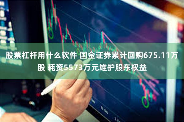 股票杠杆用什么软件 国金证券累计回购675.11万股 耗资5573万元维护股东权益