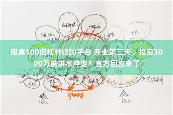 股票100倍杠杆t加0平台 开业第三天，投资3000万被洪水冲走？官方回应来了