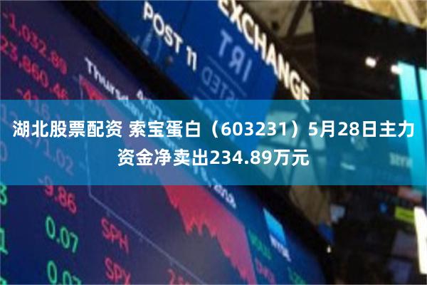 湖北股票配资 索宝蛋白（603231）5月28日主力资金净卖出234.89万元