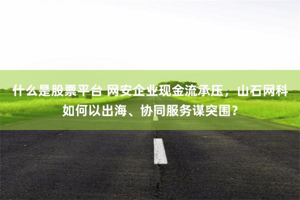 什么是股票平台 网安企业现金流承压,山石网科如何以出海、协同服务谋突围?