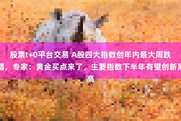 股票t+0平台交易 A股四大指数创年内最大周跌幅,专家:黄金买点来了,主要指数下半年有望创新高