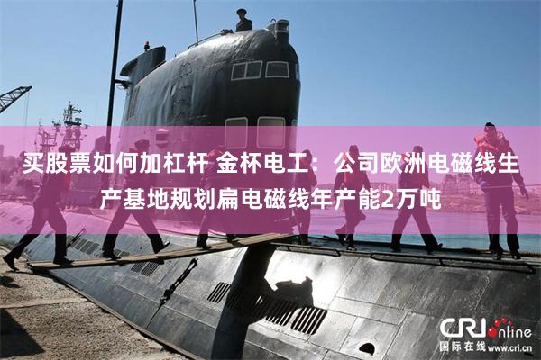 买股票如何加杠杆 金杯电工：公司欧洲电磁线生产基地规划扁电磁线年产能2万吨