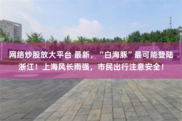 网络炒股放大平台 最新，“白海豚”最可能登陆浙江！上海风长雨强，市民出行注意安全！