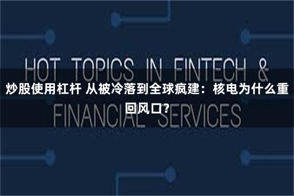 炒股使用杠杆 从被冷落到全球疯建：核电为什么重回风口？