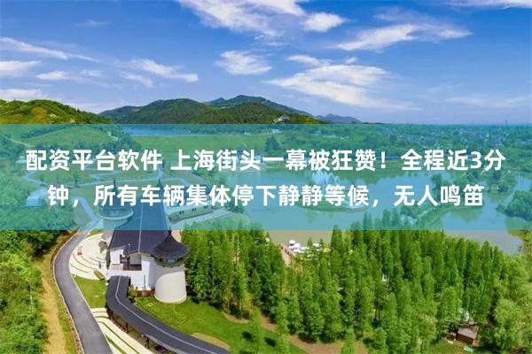 配资平台软件 上海街头一幕被狂赞！全程近3分钟，所有车辆集体停下静静等候，无人鸣笛